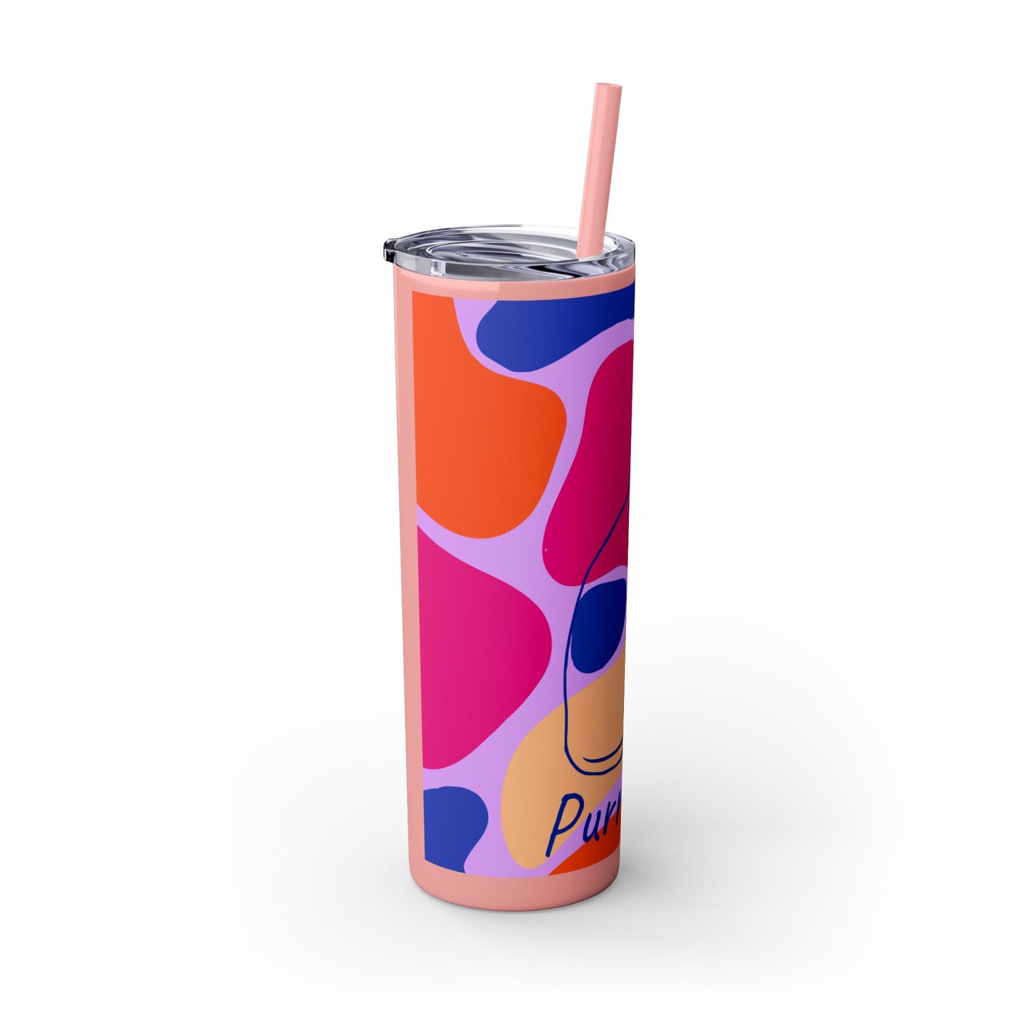 Purr-haps Cat Tumbler with Straw, 20oz