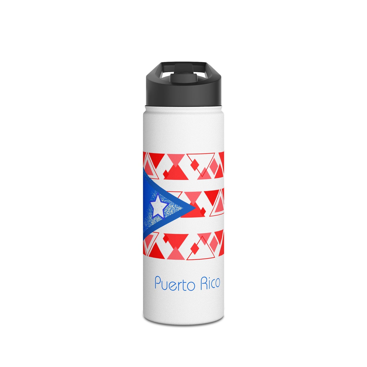 Modern Puerto Rico Stainless Steel Water Bottle, Standard Lid