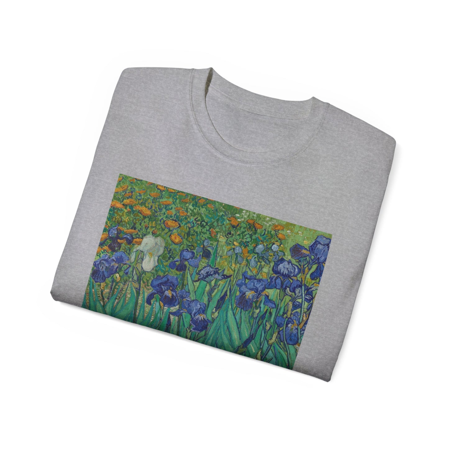 Camiseta unisex de algodón ultrafino con la imagen de los lirios rasgados de Van Gogh, 1889, UE