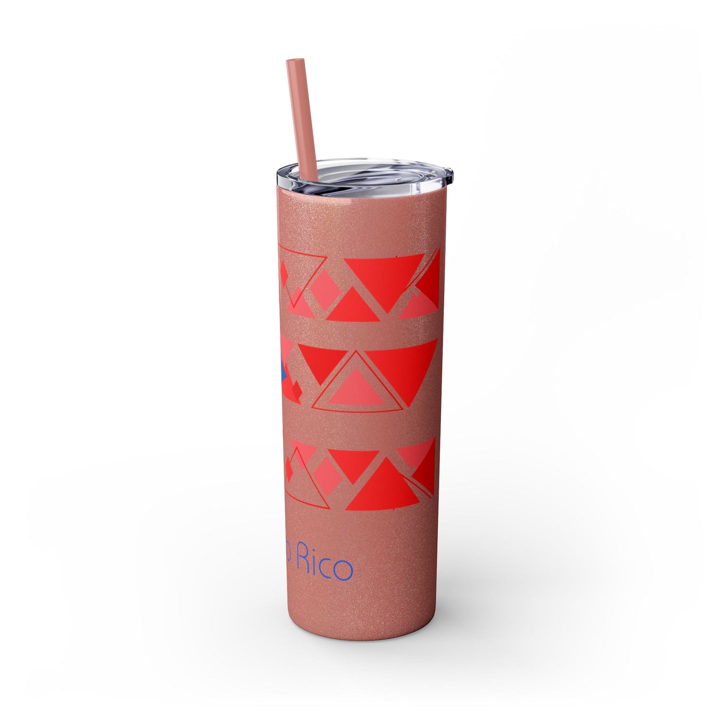 Modern Puerto Rico Tumbler with Straw, 20oz