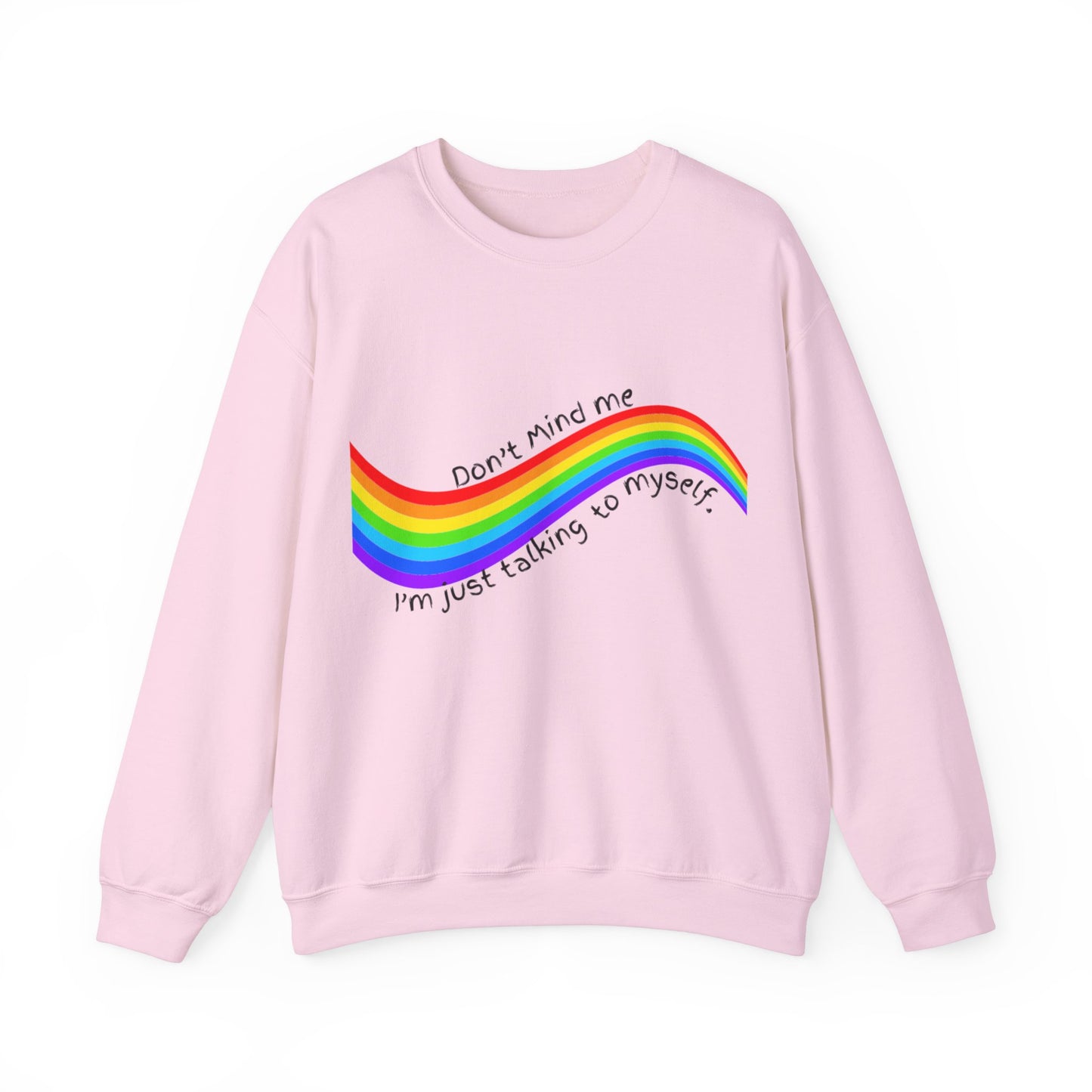 Talking to Myself Rainbow Unisex Heavy Blend™ Crewneck Sweatshirt EU