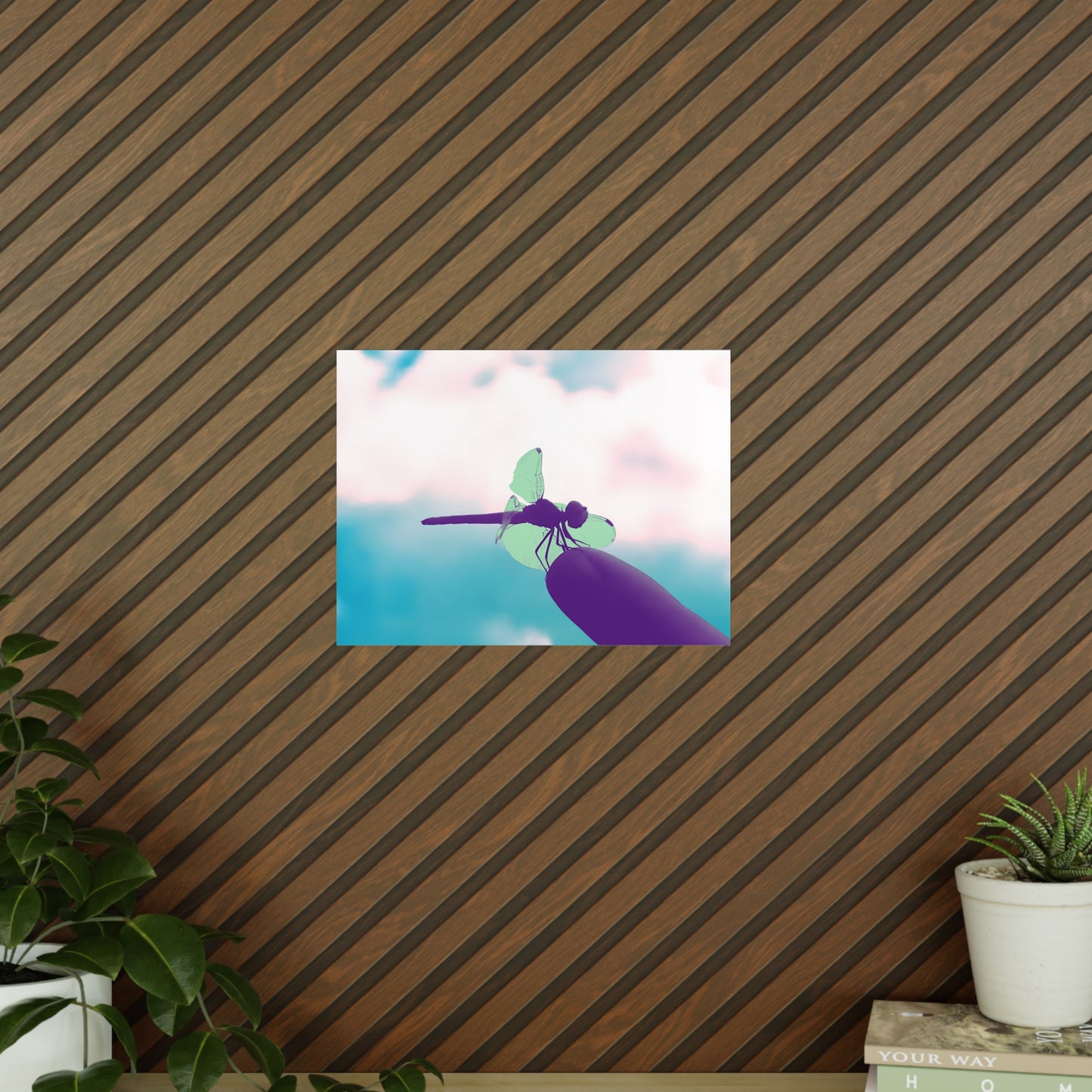 Dragonfly Dreamy Matte Photograph Horizontal Posters EU