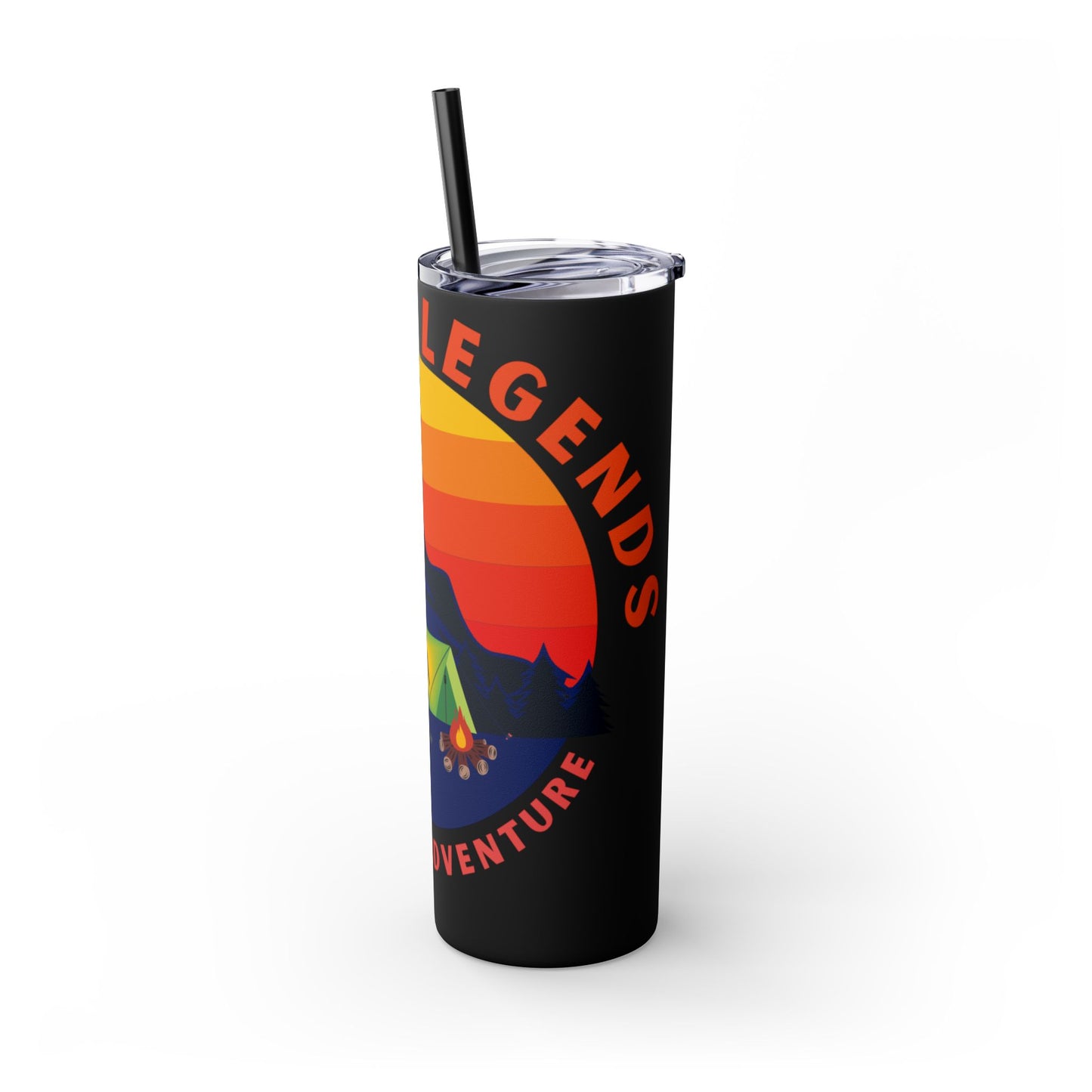 Bigfoot Adventure: Chasing Legends Skinny Tumbler with Straw, 20oz