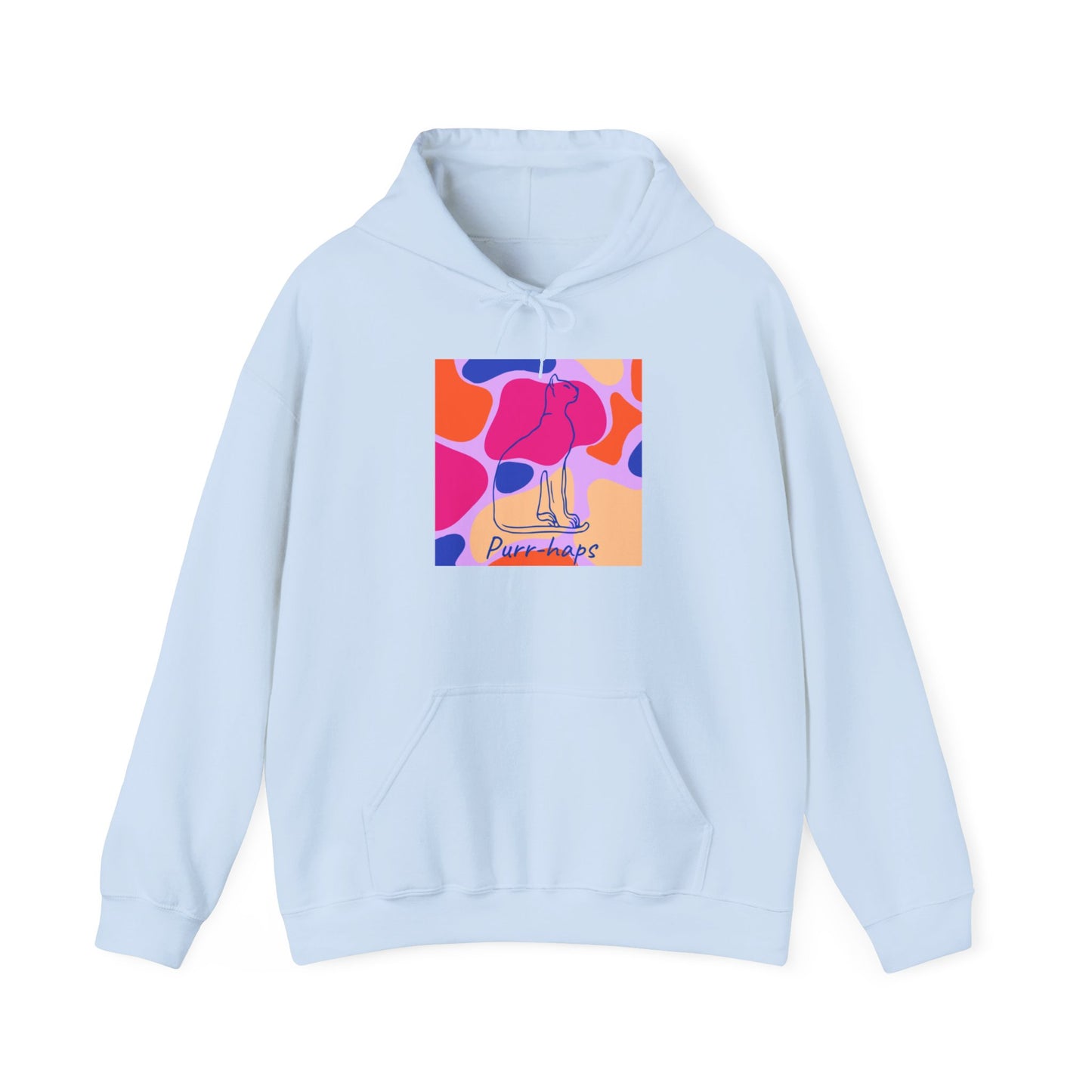 Sudadera unisex con capucha y mezcla pesada Purr-haps Cat 