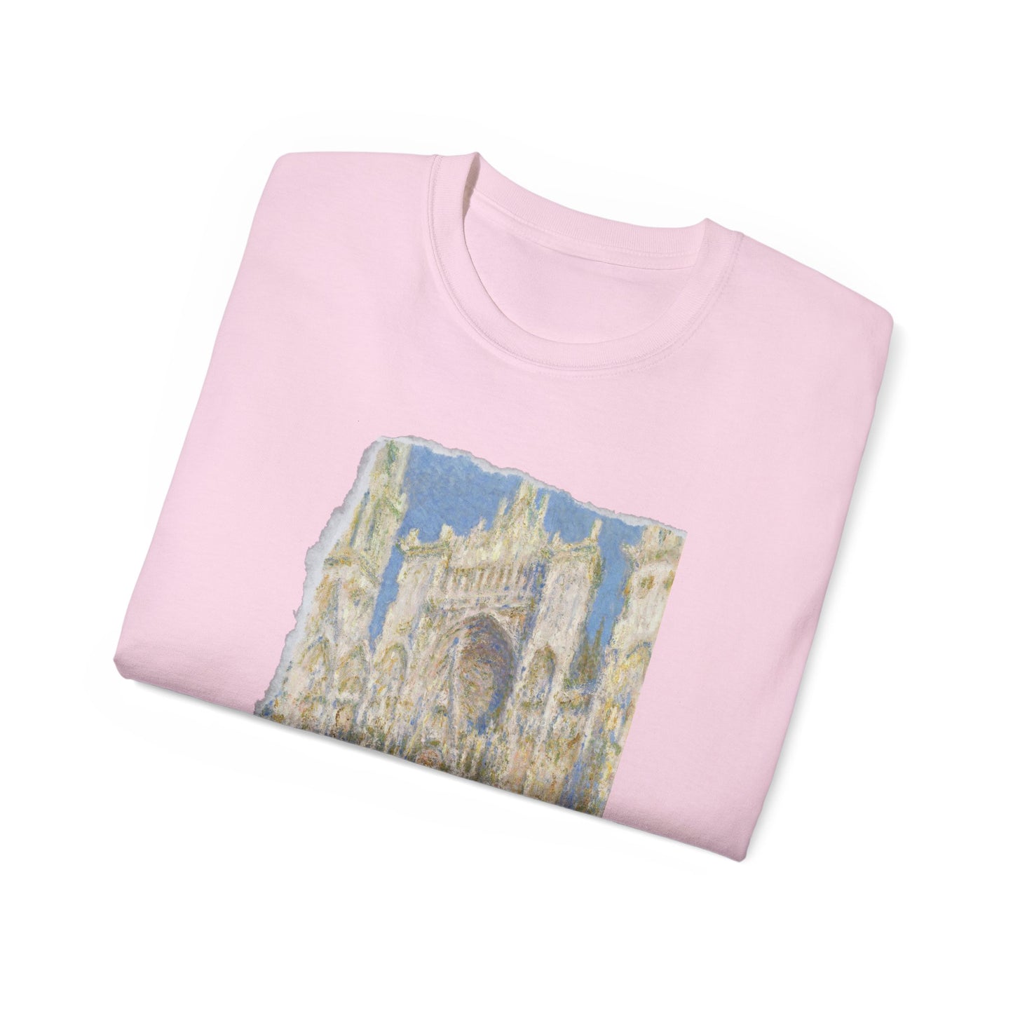 Camiseta de algodón ultradelgada de la UE de Claude Monet, la catedral de Rouen y el portal al sol, 1894